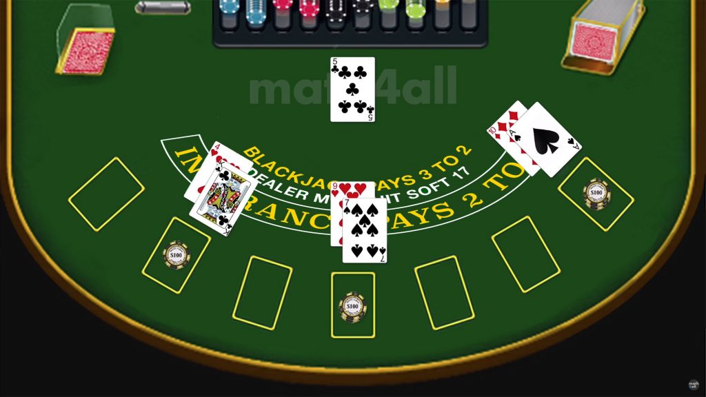 Blackjack casino game
